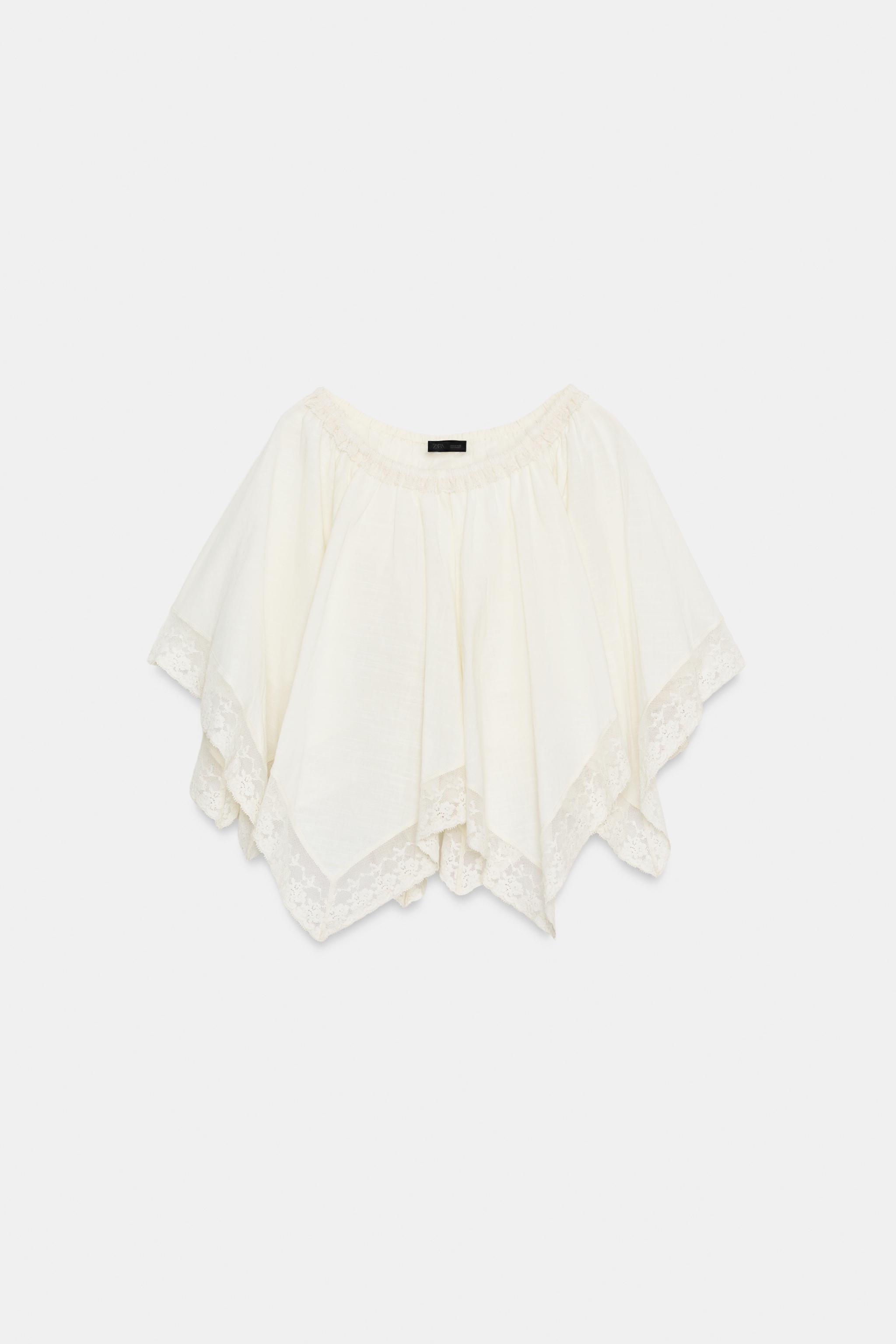 TOP CAPE EN DENTELLE